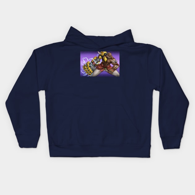 Doomfist of Numbani Kids Hoodie by AdamCRivera